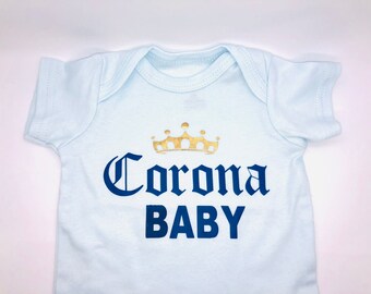 Baby Onesie, cute baby onesie, Corona baby onesie, baby body suit, baby gift, baby shower gift, funny baby onesie, Simple Baby On