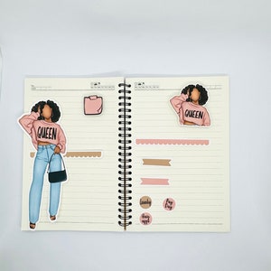 Black Girl Planner Stickers, Stickers for Black Women Planners, African ... Black Girl Planner Stickers, Stickers for Black Women Planners, African ...
