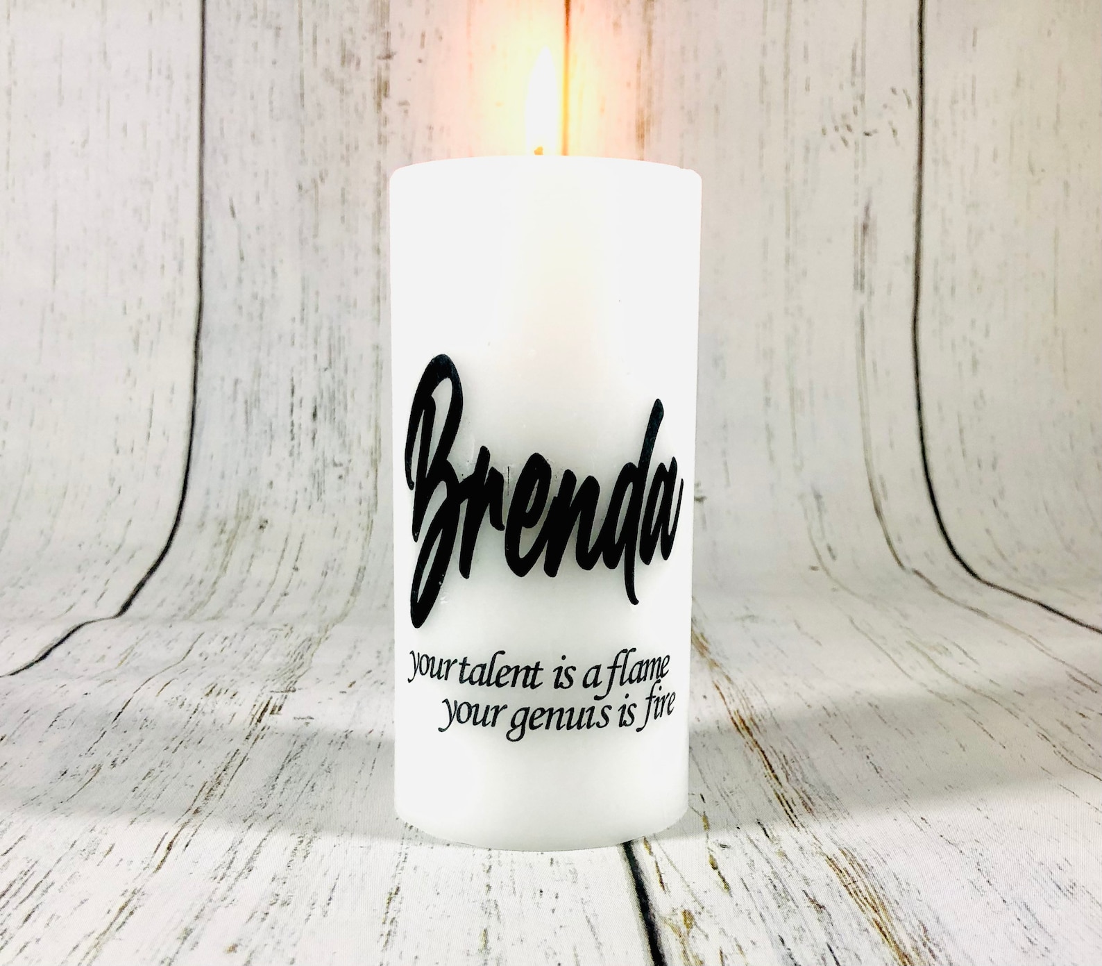 Personalized Pillar Candle Name Candle Custom Pillar Candle Etsy UK