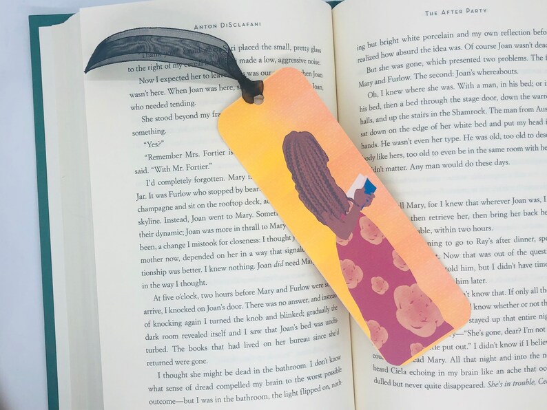 4 bundle African American Bookmark, Black Girl Bookmarks,Black Girl Magic Bookmark, Bookworm bookmark, book lovers bookmark, bookmarker, image 4