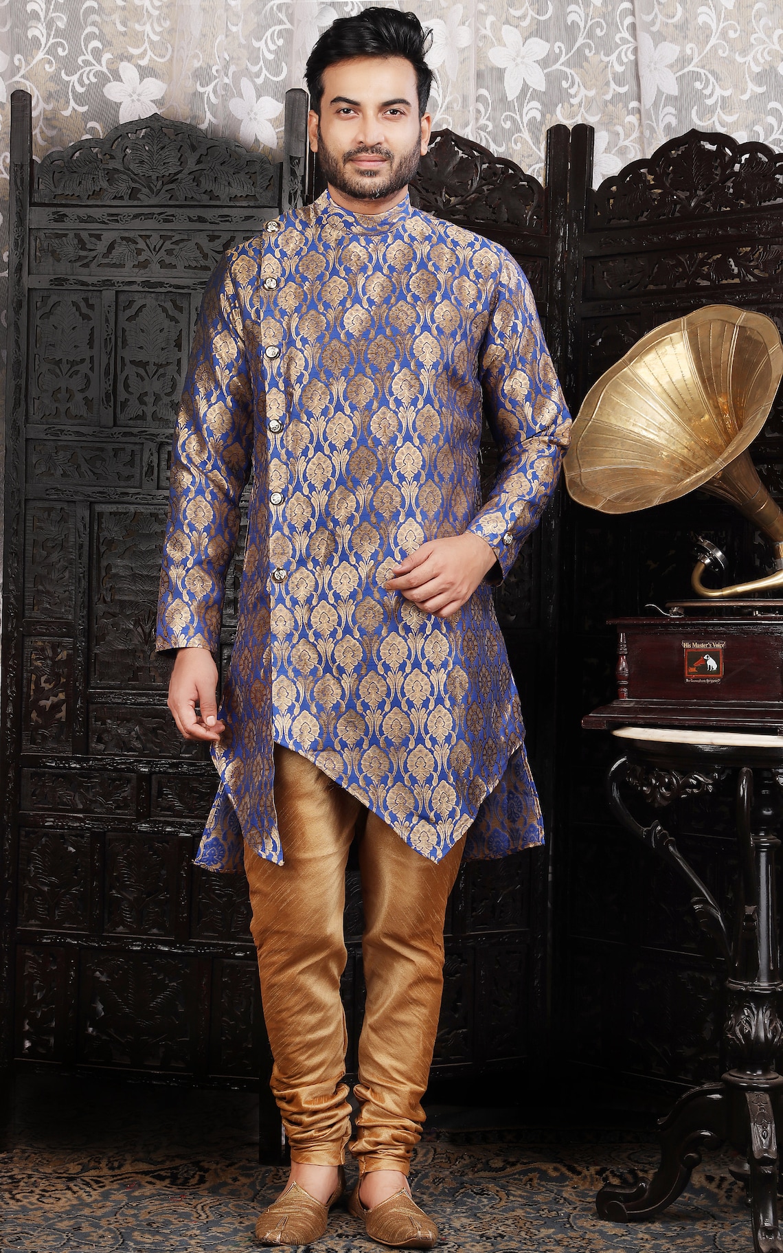 Indian Mens Kurta Pajama For Men Sherwani Men Wedding Kurta Etsy