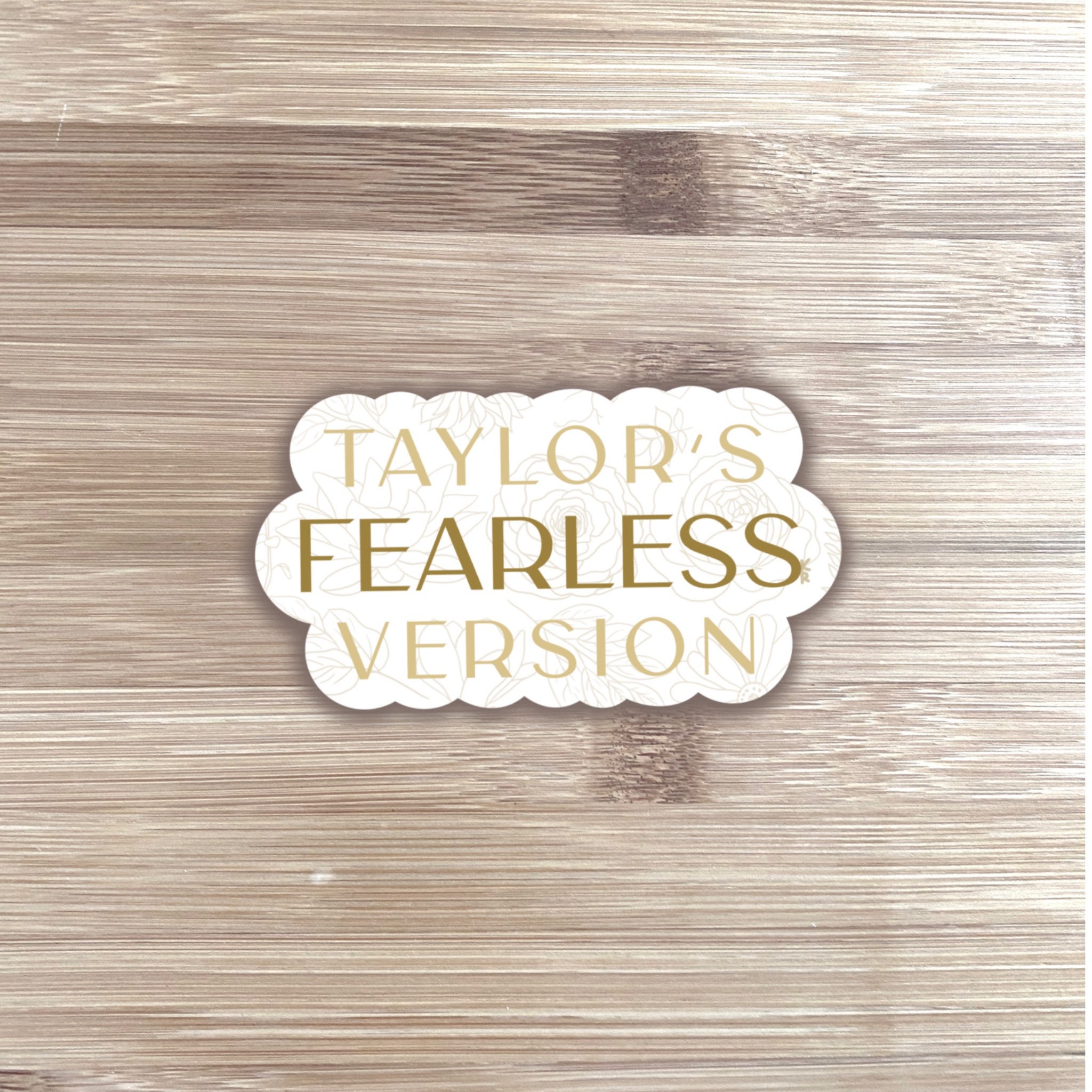 Fearless Taylors Version Sticker Taylor Swift Insp. 98D