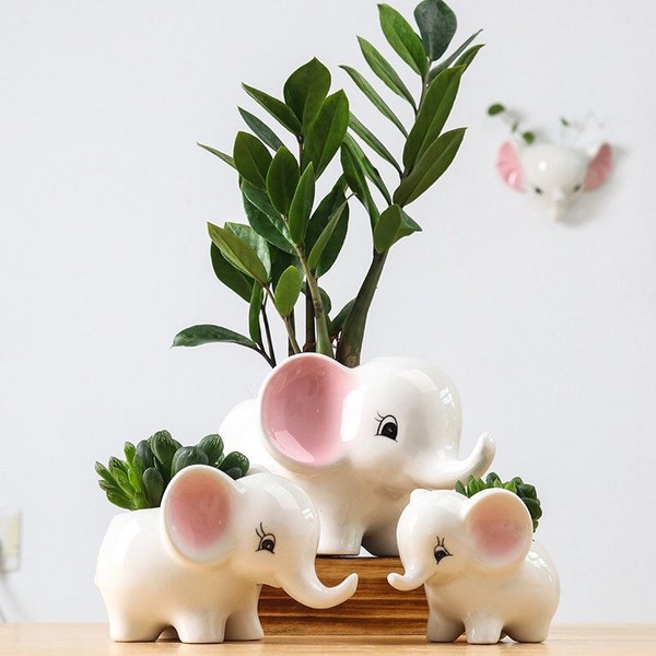 Elephant Planter Etsy
