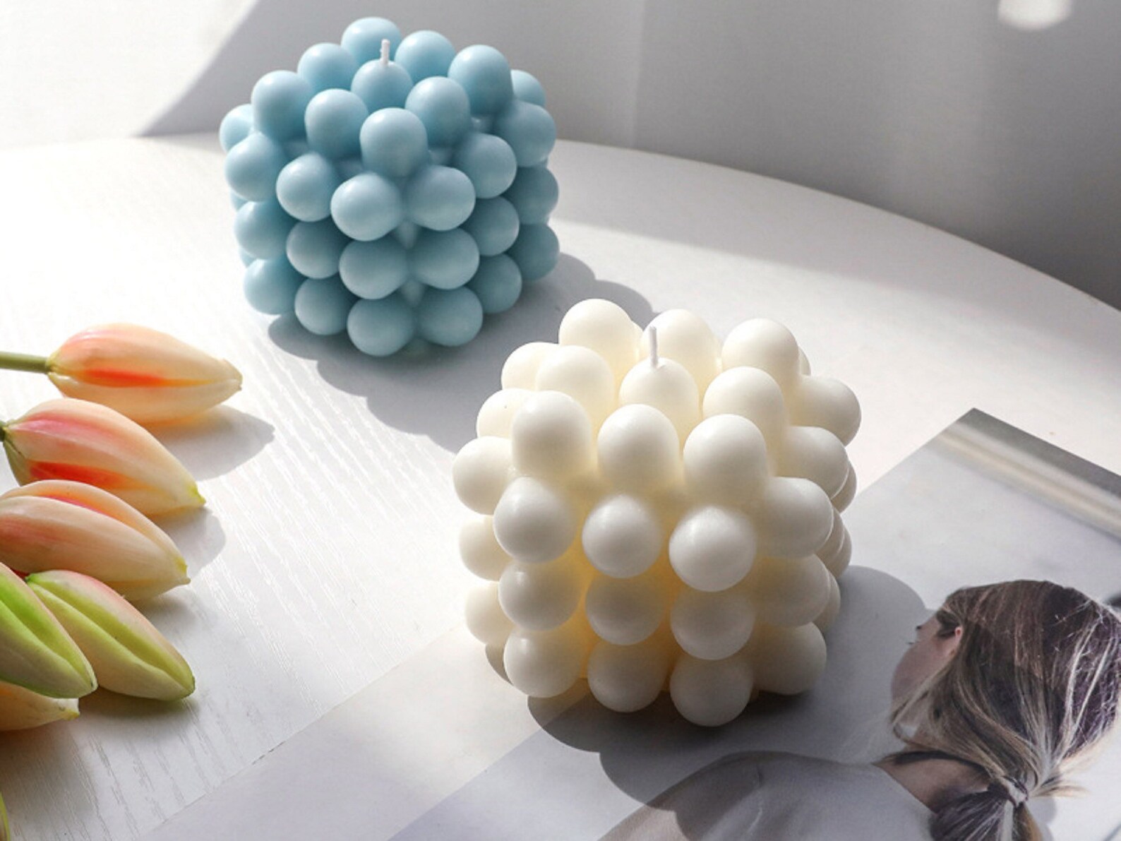 Large Bubble Cube Candle Mold /Silicone Candle Mold /Magic Etsy