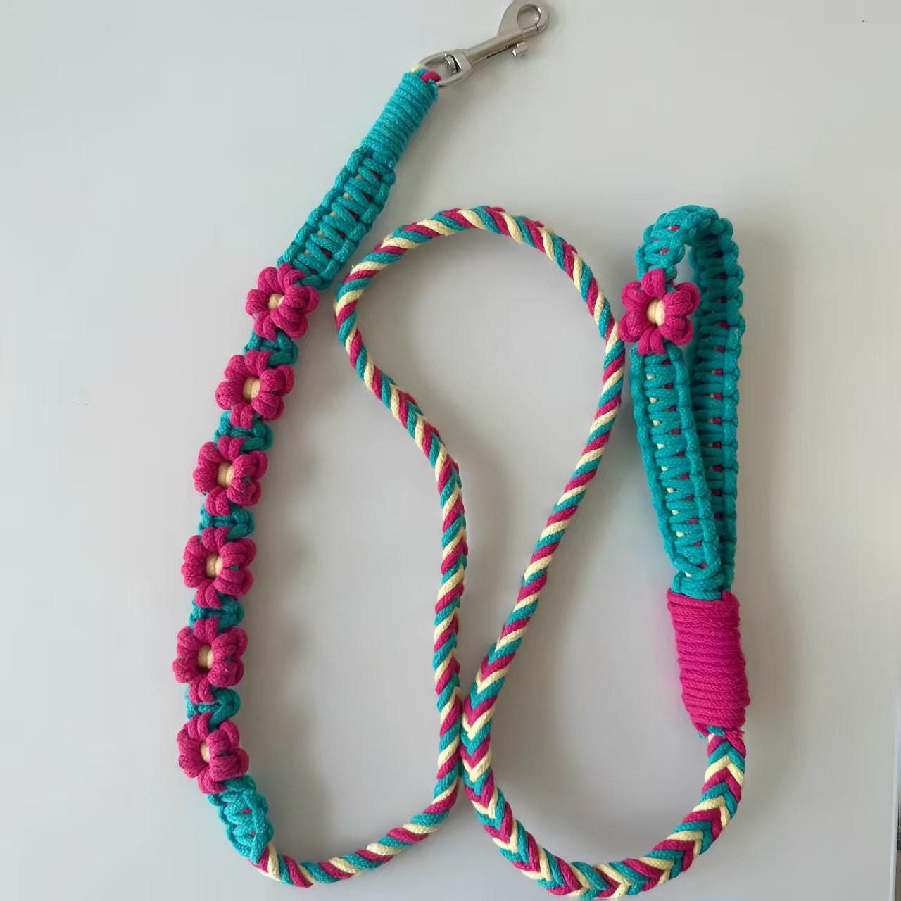 Leash Template.pdf Beginner Level Macrame PDF Pattern for Dog Leash, Macrame Tutorial for ...