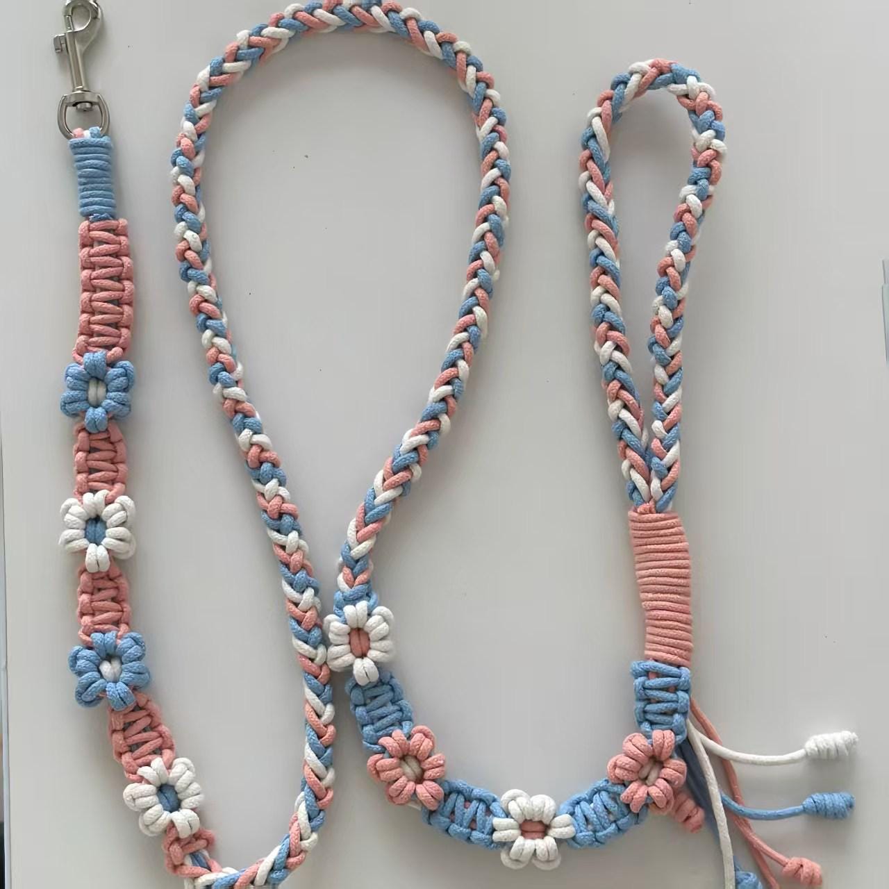 Leash Template.pdf Beginner Level Macrame PDF Pattern for Dog Leash, Macrame Tutorial for ...