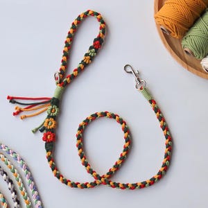 Leash Template.pdf Beginner Level Macrame PDF Pattern for Cat Leash, Macrame Tutorial for ...