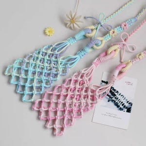 Phone Bag Macrame PDF Pattern , Macrame Tutorial for Beginner, How to Macrame, Macrame PDF Instruction, Macrame Cell Phone Bag