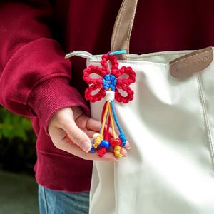 Macrame PDF Pattern for Bag Hanger, Macrame Tutorial for Beginner, How to Macrame, Macrame PDF Instruction, Macrame Bag Hanger