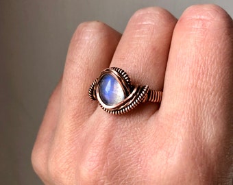 anello di pietra gioielli per lei. pietre naturali geometrico anello argento 925 Gioielli Anelli Anelli midi Anello di pietra sottile regali per lei 