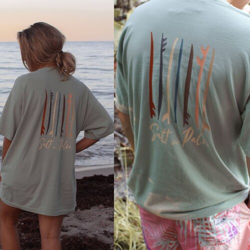 Surfboard Tshirt Surfing Shirt comfy Custom Beach Tee Etsy