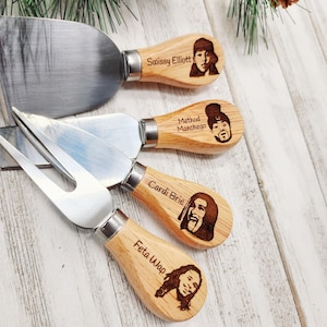 Funny Cheese Knives Set for Cheese Board, Charcuterie Board, Personal Snack Board