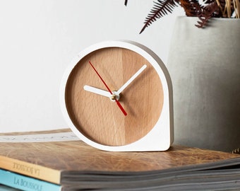 Desk Accessories for Men and Women Office Desk Wooden Clock room