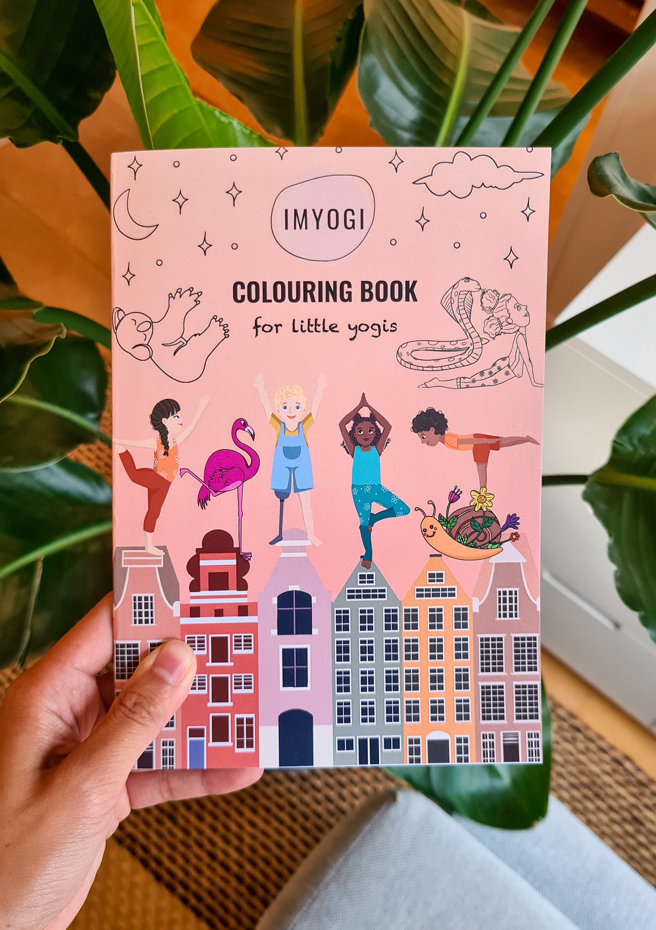 Kids Yoga Coloring Book Children's Yoga Mindfulness Etsy