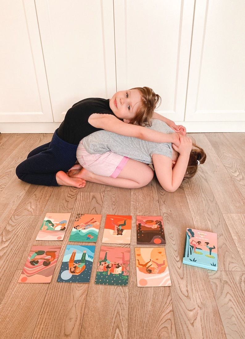 Partner Yoga Karten Kinder Yoga Ruhige Ecke Kinder Affirmationen Yoga Karten Kinder Geburtstagsgeschenk für Kinder IMYOGI Achtsamkeit Bild 10