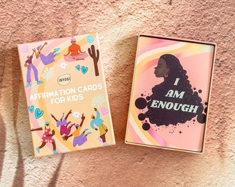 Affirmation Cards for Kids • Daily Positive Affirmations • Mindfulness for Children • Classroom Flashcards • IMYOGI• Birthday Gift For Kids