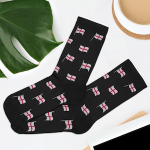 Novelty England Flag Socks