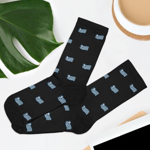Novelty Greece Flag Socks
