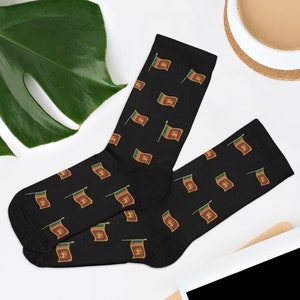 Novelty Sri Lanka Flag Socks