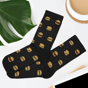 Novelty Burger Socks