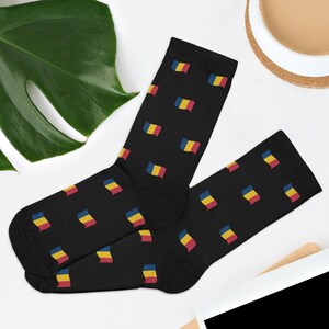 Novelty Chad Flag Socks