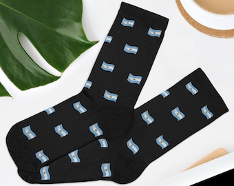 Novelty Argentina Flag Socks