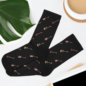 Novelty Bass Guitar Socks