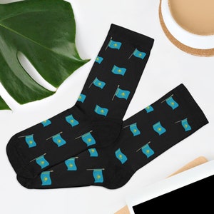 Neuheit Kasachstan Flagge Socken