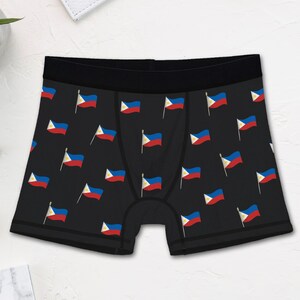 Novelty Philippines Flag Boxer Briefs (Mens)