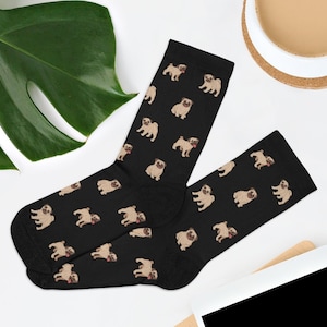 Novelty Pug Dog Socks