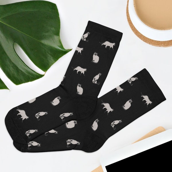 Novelty Siamese Cat Socks