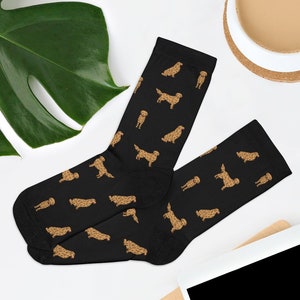 Novelty Golden Retriever Dog Socks