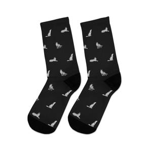 Chaussettes fantaisie loup gris image 3