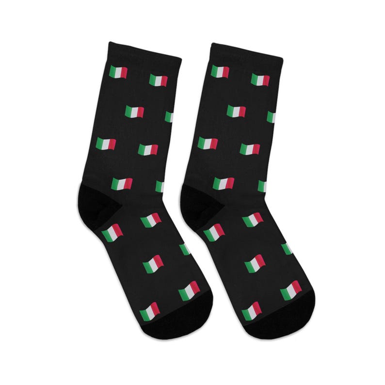 Novelty Italy Flag Socks - Etsy