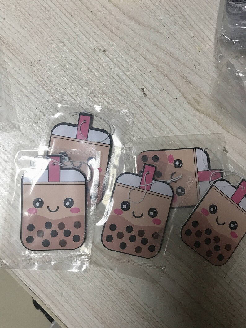 Boba Milk Tea Air Freshener Car Air Freshener Brownsugar Etsy