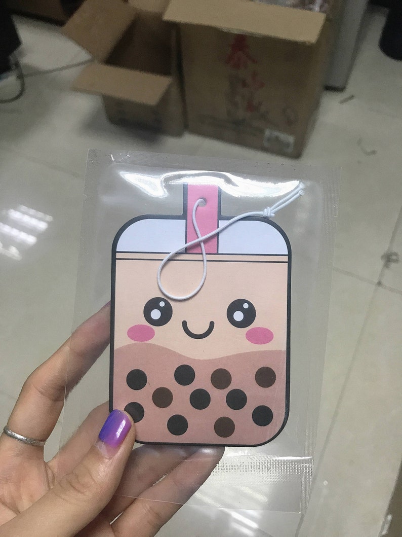 Boba Milk Tea Air Freshener Car Air Freshener Brownsugar Etsy