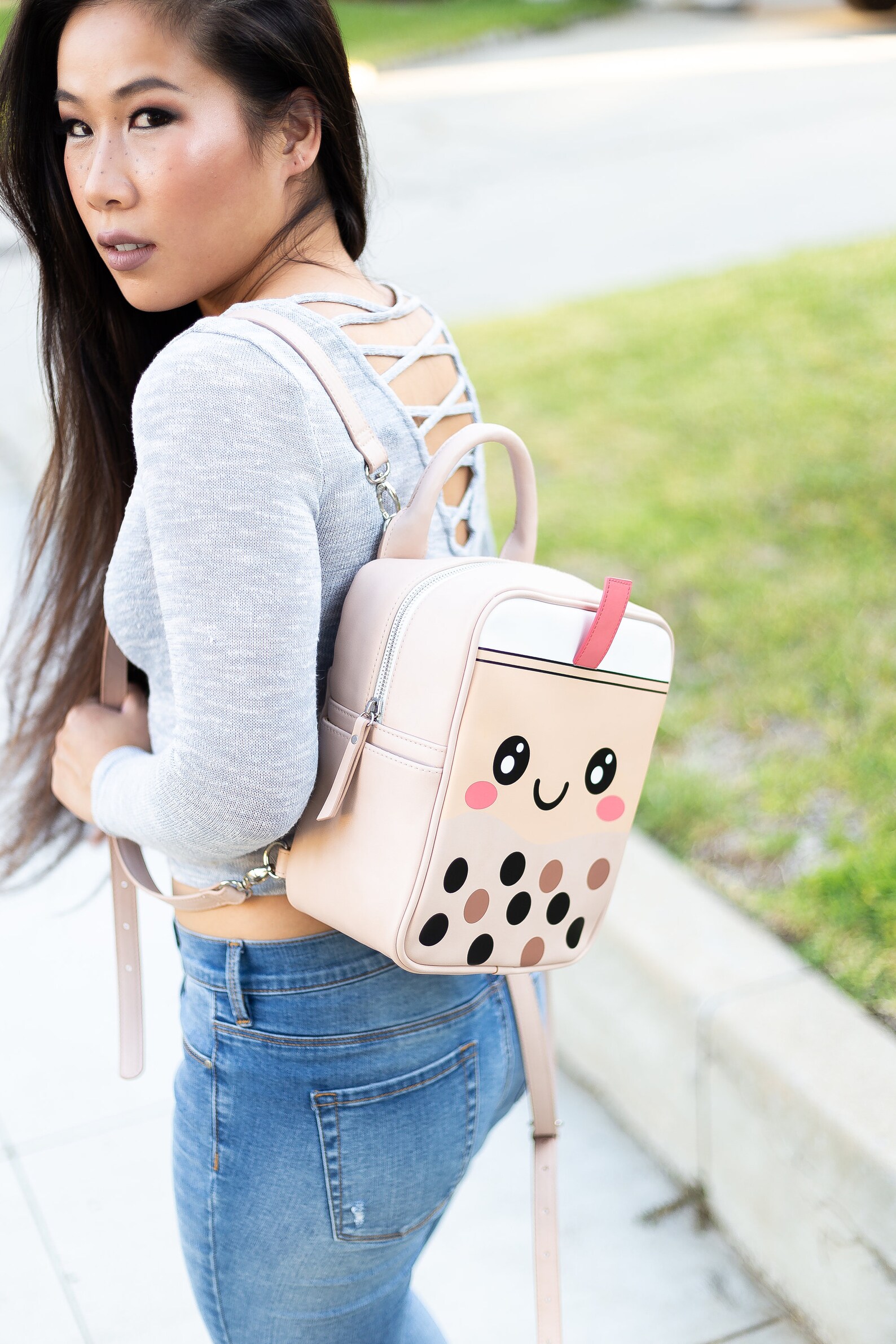 Cute Boba Backpack / Boba Bag / Messenger Bag / Tote Bags / Etsy