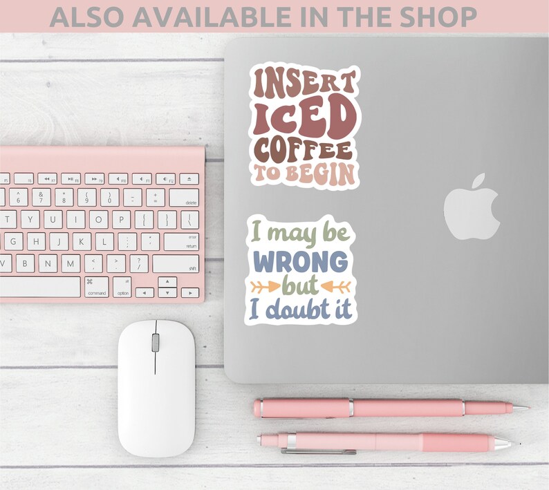 Trashy but Cute Sticker Funny Stickers Laptop Stickers Etsy