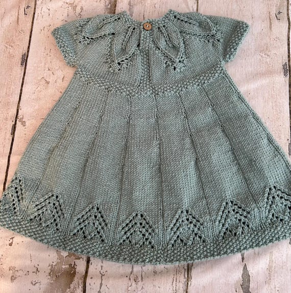 fairy leaves knit dress Fairy Leaves Knit Dress - Free Pattern from Yarnspirations
