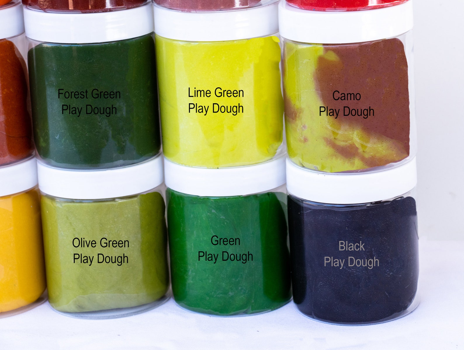 8 Oz Play Dough Jars Playdough Playdoh Jars Sensory Kit Etsy