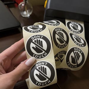 Don't Touch Sticker Pack Aufkleber Don't Touch 50-500 Gag Streich Aufkleber Don't Touch Aufkleber Lustiger Aufkleber Don't Touch Kunst Don't Touch Logo 099