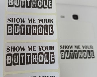 Pack 25-500 Pegatinas Gag "SHOW ME YOUR BUTTHOLE" - Pack De 25 A - Foto 7