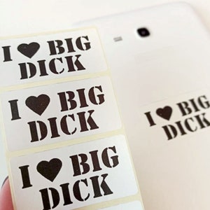 Me encanta big dick Broma calcomanías Pegatinas 10-100 Mega set 250 pack Pegatina Me encanta big dick Pegatina de papel Dick pegatina Bolas de pene calcomanía 003