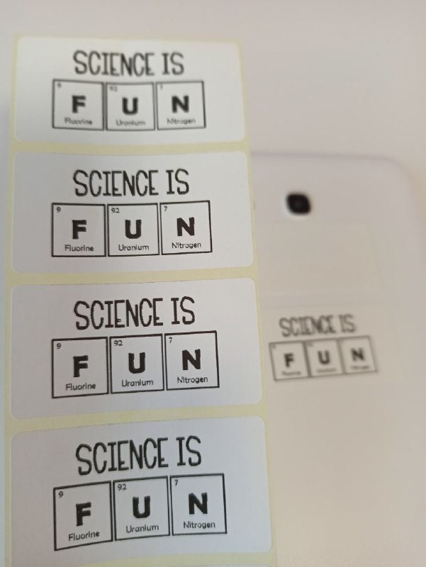 Stickers pack 500 Chemistry Fun Science is fun Fun words sticker Mendeleev's table sticker 150-300 pack Fun chemistry decal Funny sticker 46