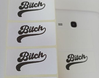 Bitch sticker Mega pack 25-50 psc Bitch sticker Set sticker 100% THAT BITCH Joke sticker Funny stickers Prank bitch sticker Bitch label 069