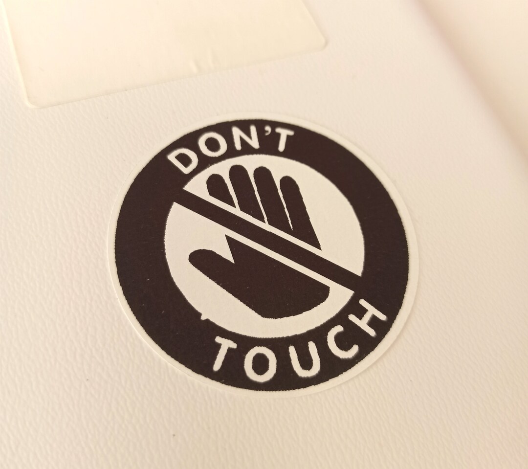 Don't Touch Sticker Pack Stickers Don't Touch 50-500 Gag Prank Sticker ...