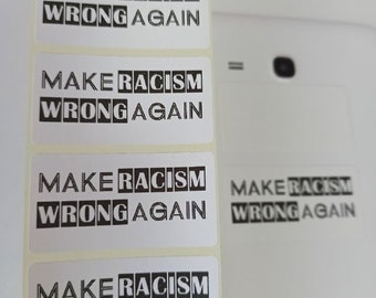 Maak Racisme Verkeerd Againe Mega pack sticker 50-100 stuks Politieke beweging Stickers racisme Label zwart leeft Bulk partij sticker BLM sticker 066