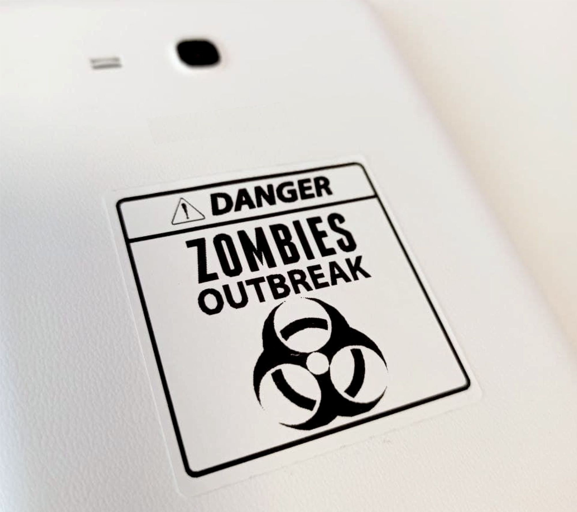 Danger Sticker Zombies Outbreak Decal 500100 Pack Stickers Etsy UK