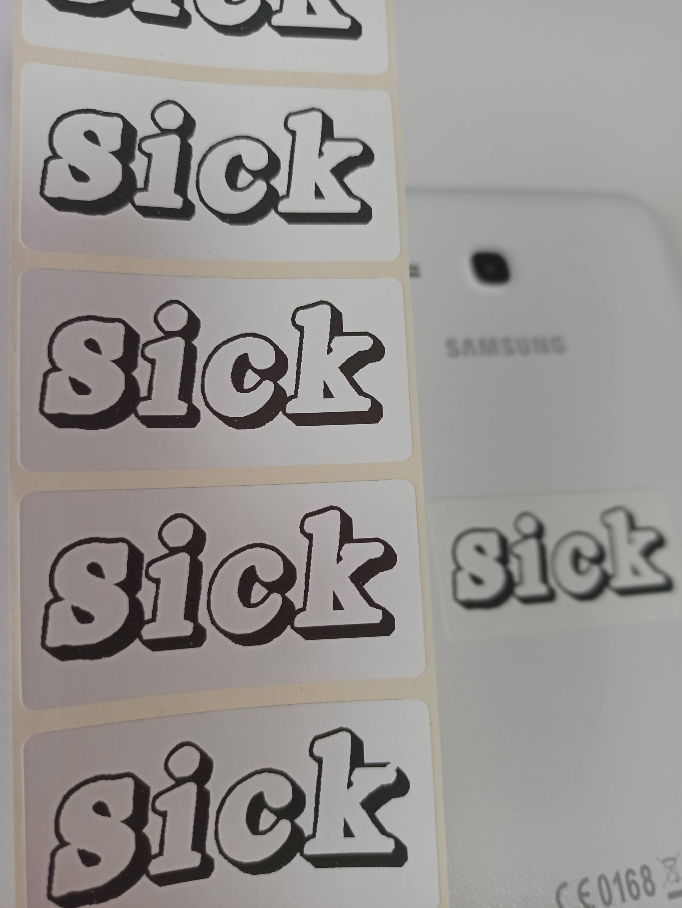 Sick Stickers lables 150-250 pcs Sick stickers Funny sticker Sick decals Funny stickers Joke stickers Crazy stickers 134