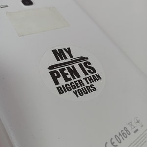 MON STYLO est PLUS GRAND que le vôtre 10-250 pcs Mots de mère Drôles autocollants en papier Autocollants de blague Autocollants pour enfants Autocollant de mari Drôle de grossier 121
